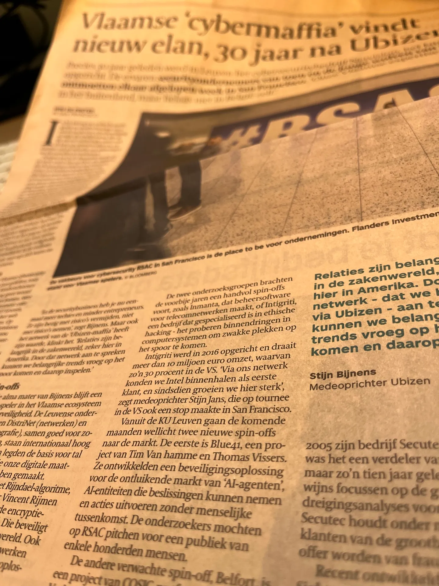 Press article De Tijd